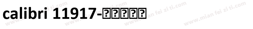 calibri 11917字体转换